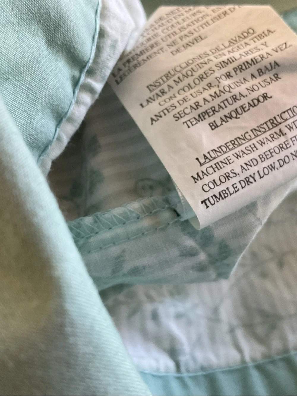Laura Ashley Cottage Rose Floral W/Green Stripes Twin Sheet Set 3PCS-Vintage